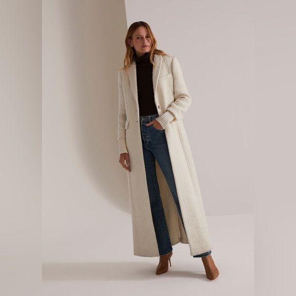 Favorite Daughter The City Coat in White Boucle - Picture 5 of 12